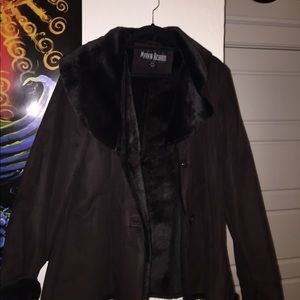Brown fur coat